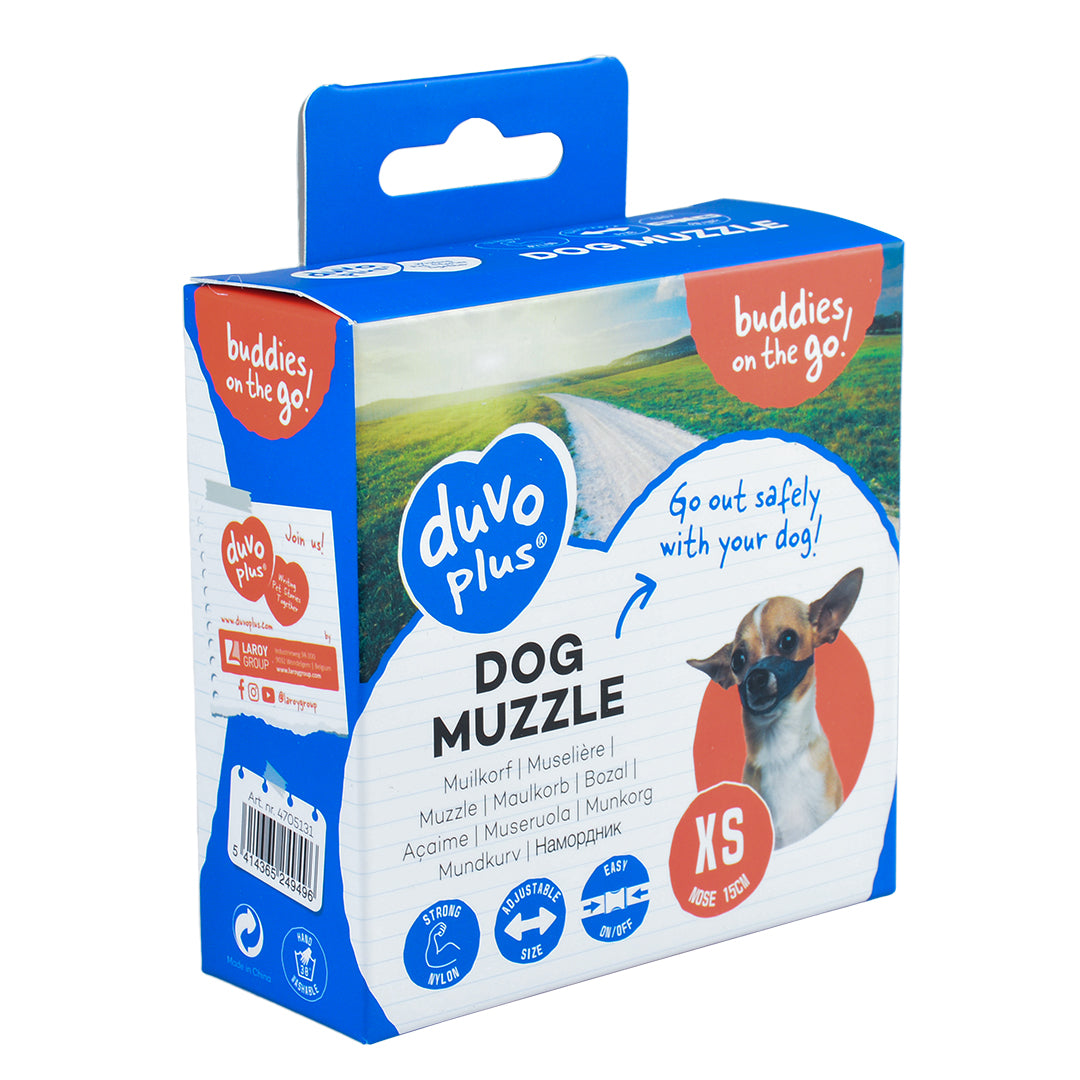 Nylon Dog Muzzle ( Multiple Sizes: XS to XXL)