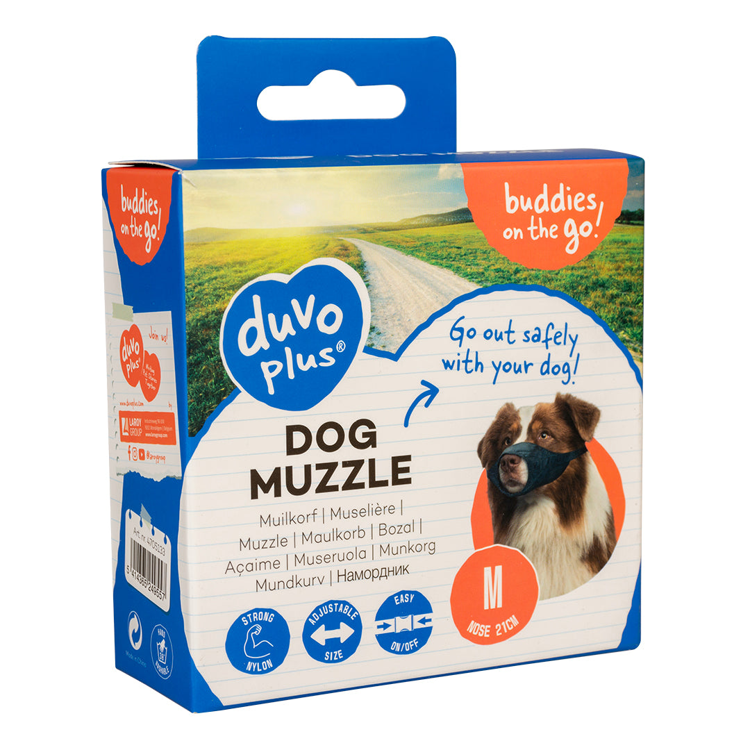 Nylon Dog Muzzle ( Multiple Sizes: XS to XXL)