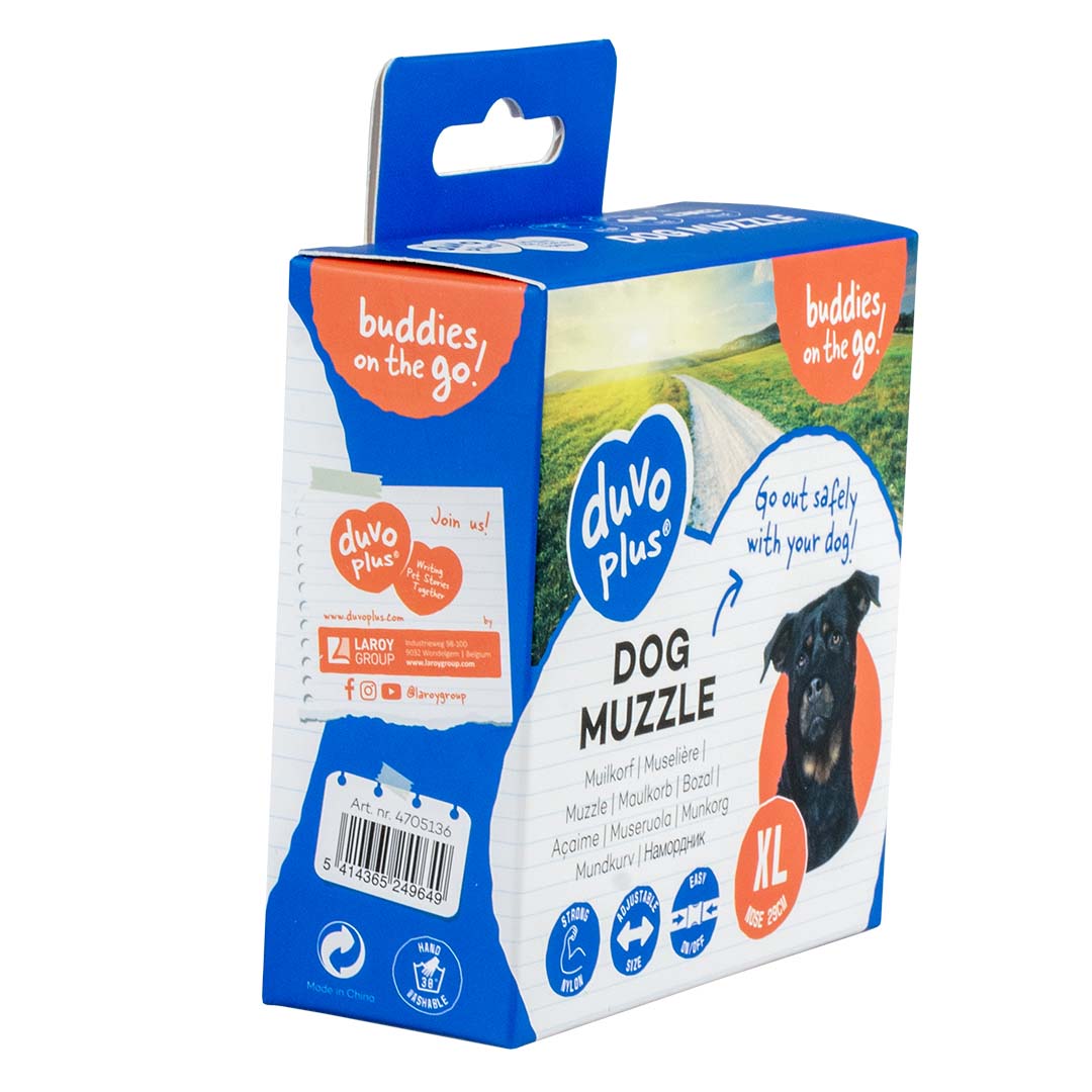 Nylon Dog Muzzle ( Multiple Sizes: XS to XXL)