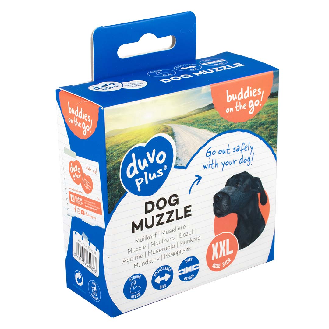 Nylon Dog Muzzle ( Multiple Sizes: XS to XXL)