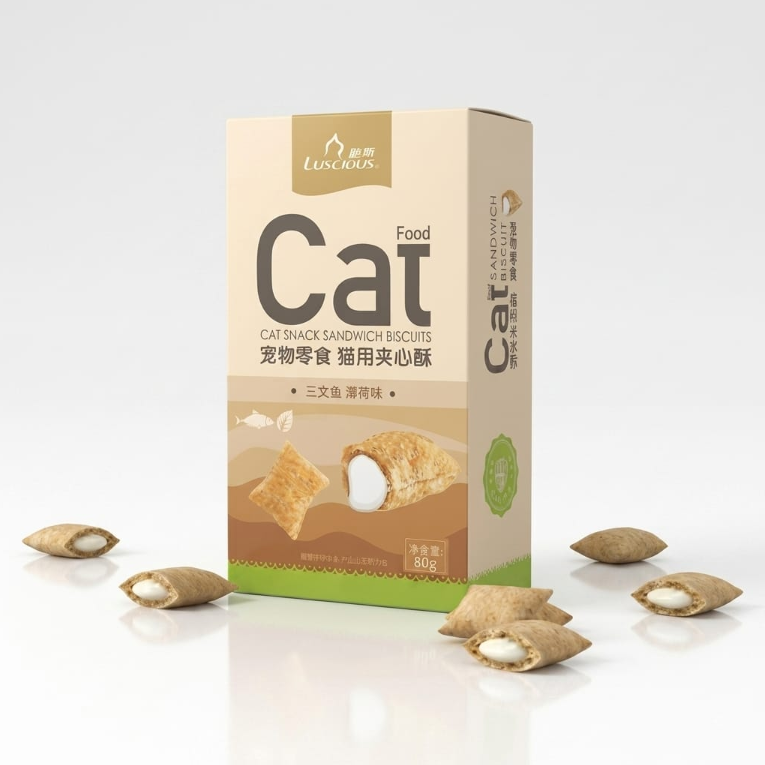 Luscious Filled Cat Treat Biscuits