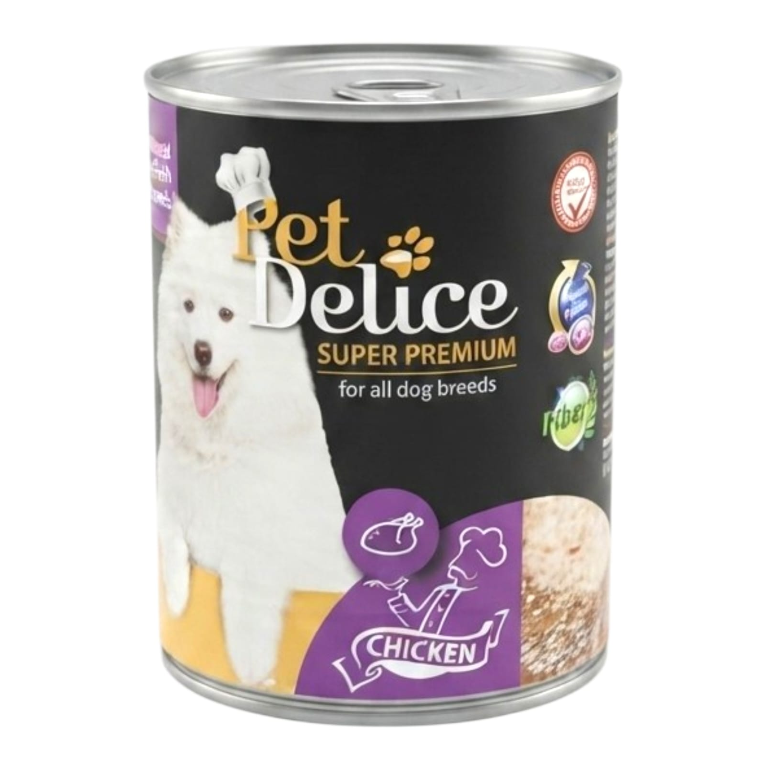Pet Delice Chicken Wet Dog Food - Can 420g