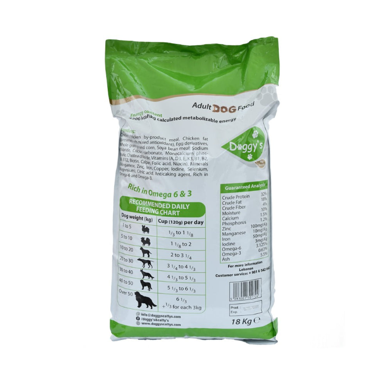 Doggy's Adult Dog Food - High Protein 18kg