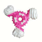 Spiky Tri-Bone Rubber Dog Chew Toy