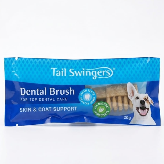 Dental Brush Skin & Coat Support Dog Chew Treat