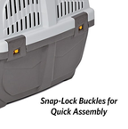 Portable Hard-Sided Pet Carrier Crate | 48 x 31.5 x 31 cm