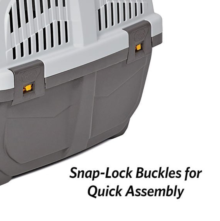 Portable Hard-Sided Pet Carrier Crate | 48 x 31.5 x 31 cm