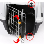 Portable Hard-Sided Pet Carrier Crate | 48 x 31.5 x 31 cm
