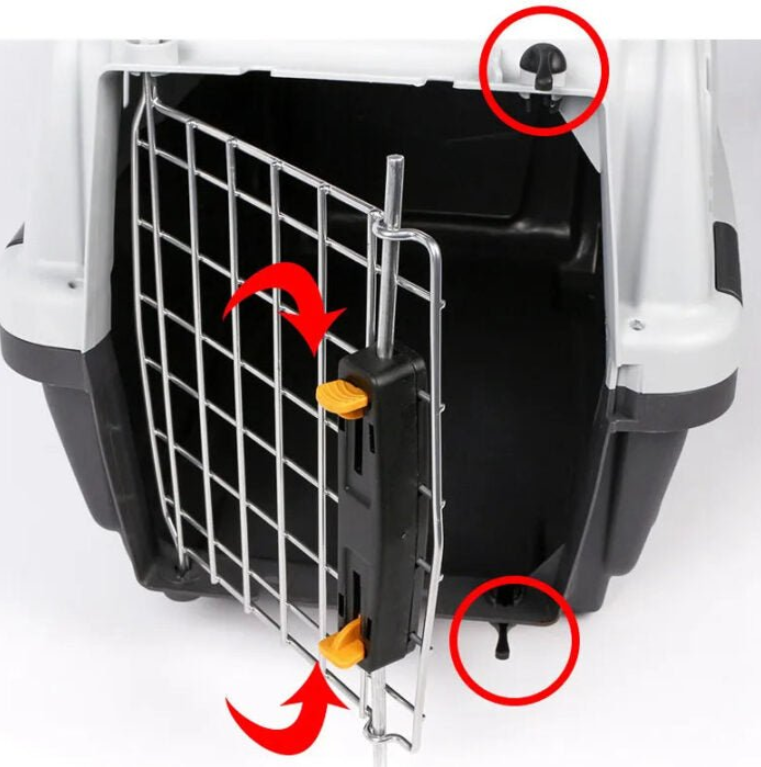 Portable Hard-Sided Pet Carrier Crate | 48 x 31.5 x 31 cm
