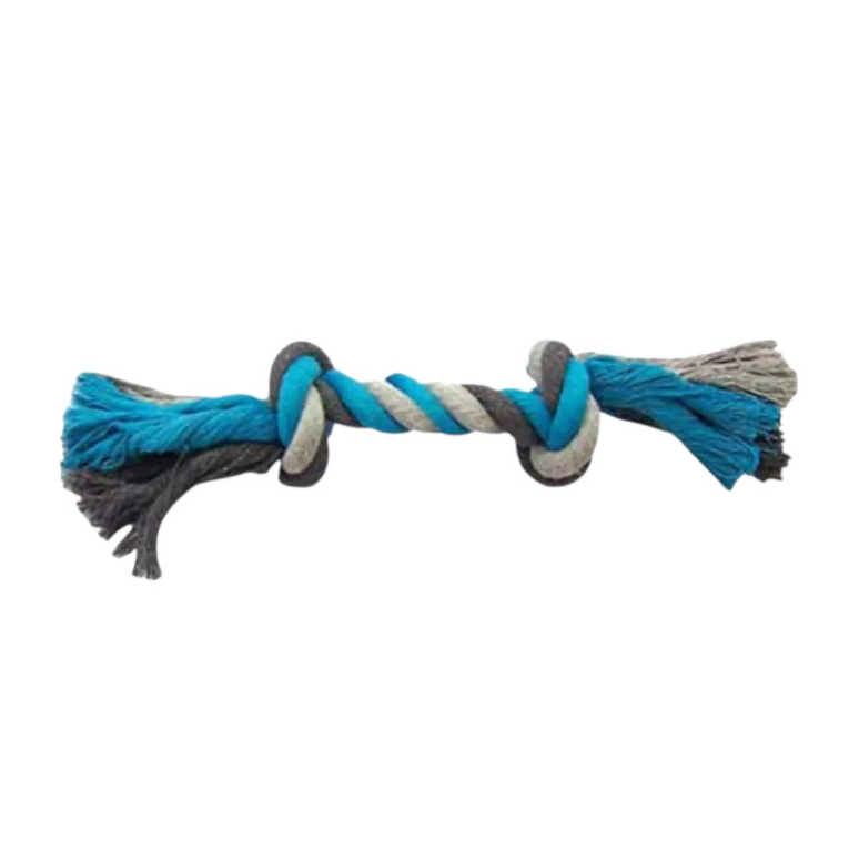 Duvo+ Dog Cotton Rope Toy - Blue/Gray