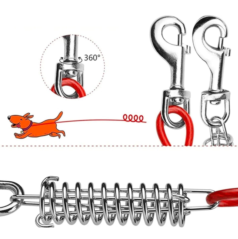 Dog Leash with Spring