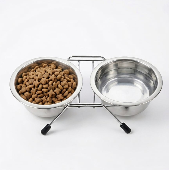 Stainless Steel Double Dog Bowls